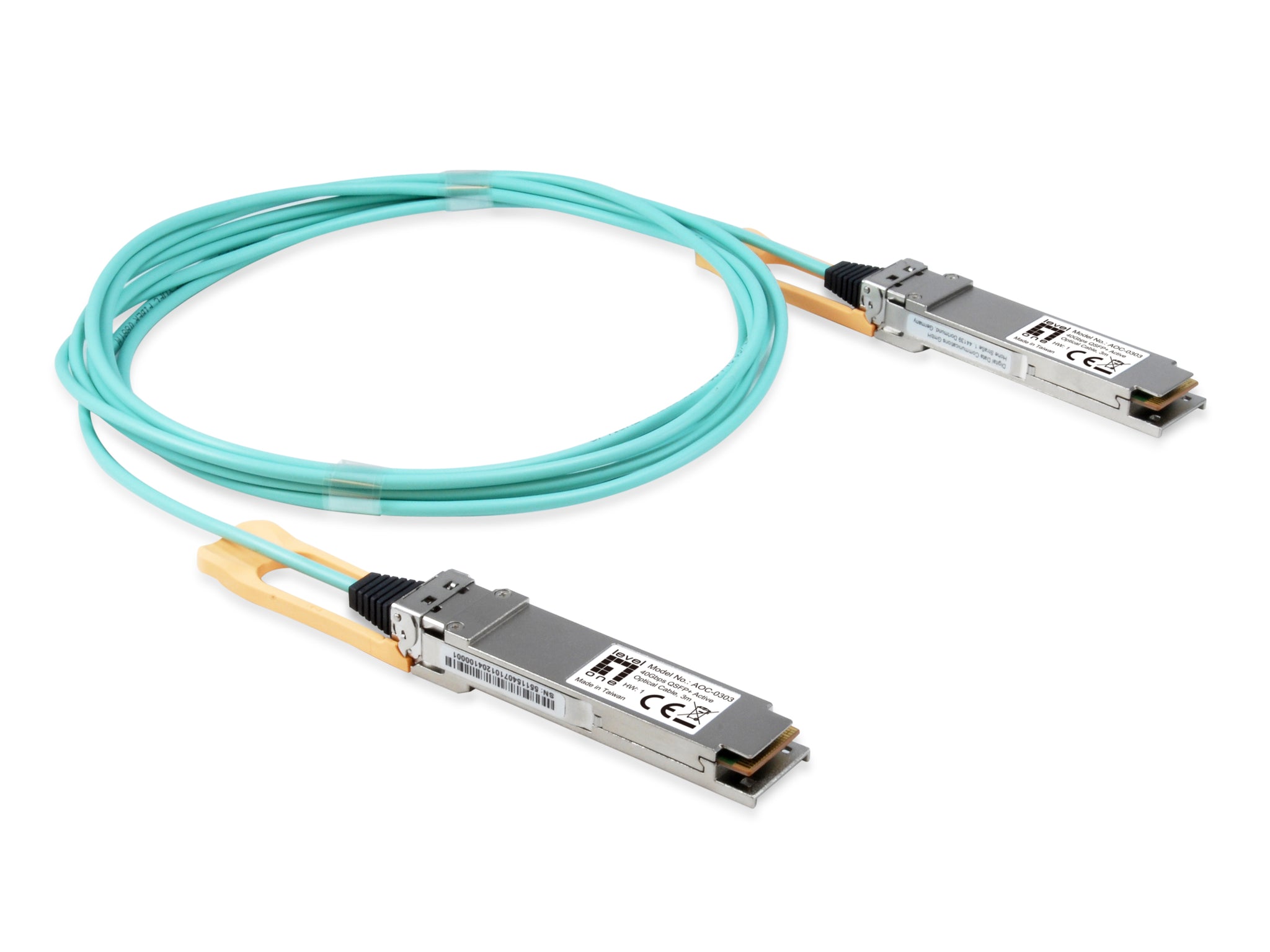 AOC-0303 40Gbps QSFP+ Active Optical Cable, 3m
