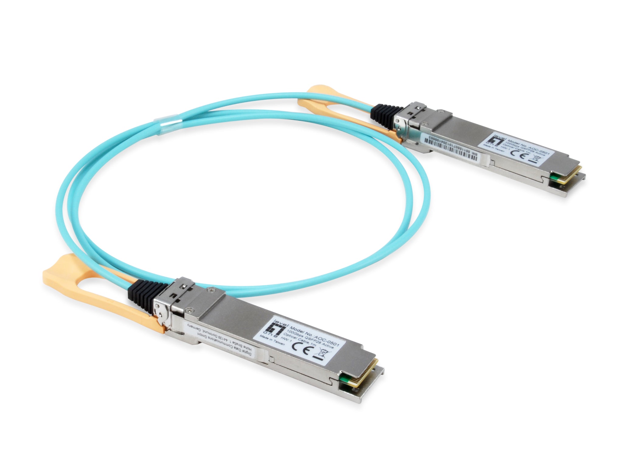 AOC-0501 100Gbps QSFP28 Active Optical Cable, 1m