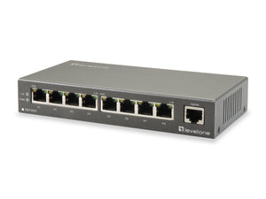 FEP-0931 9-Port Fast Ethernet PoE Switch, 250m, 802.3at/af PoE, 120W, 8 PoE Outputs