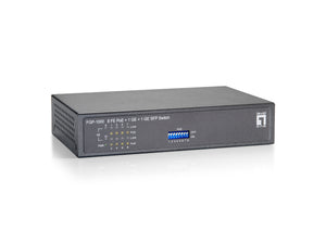 FGP-1000 10-Port PoE Switch, 1 x Gigabit RJ45, 1 x Gigabit SFP, 8 PoE Outputs