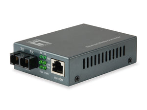 FVT-1103 RJ45 to SC Fast Ethernet Media Converter, Single-Mode Fiber, 1310nm, 40km