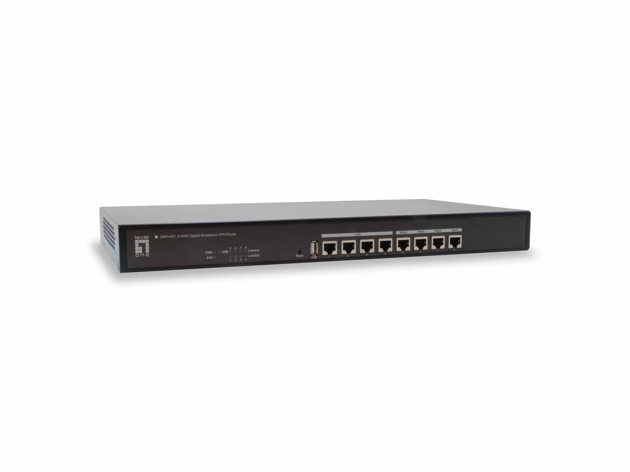 GBR-4001 Multi-WAN Gigabit VPN Router, Quad WAN