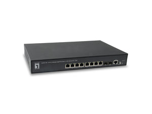 GEP-1061 10-Port L2 Managed Gigabit PoE Switch, 2 x SFP, 802.3at PoE+, 125W