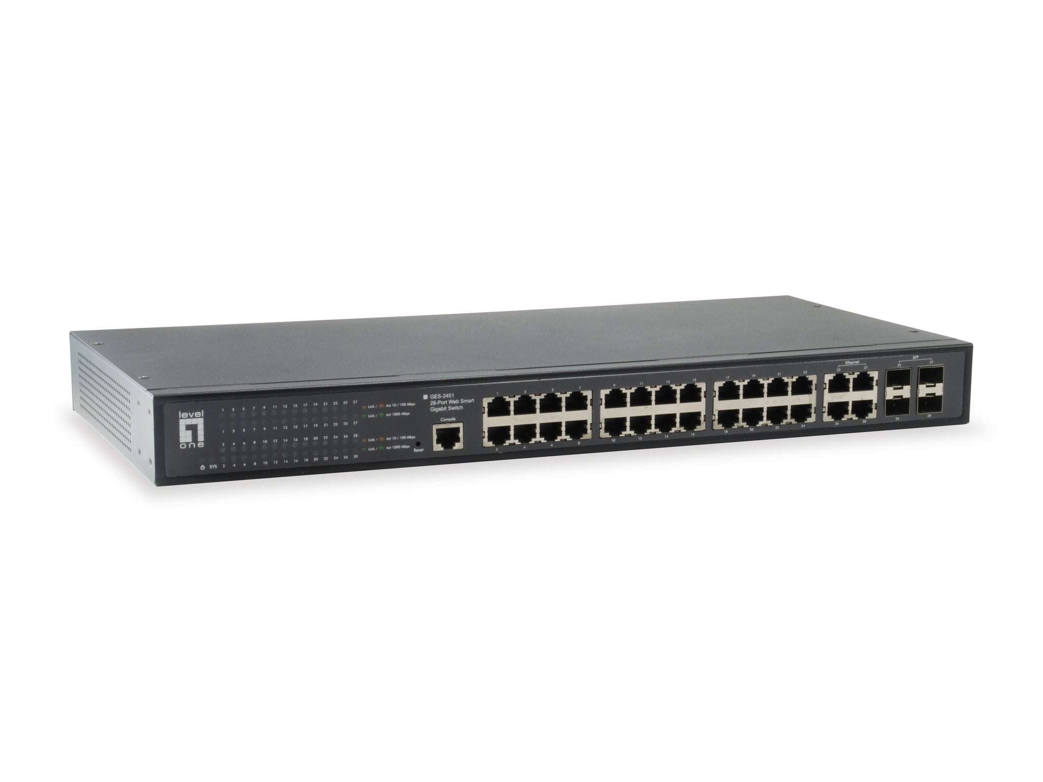 GES-2451 24GE W/4 SHARED SFP WEB SMART SWITCH