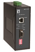 IEC-1040 RJ45 to SC Fast Ethernet Industrial Media Converter, Single-Mode Fiber, 40km, -40?øC to 75?øC