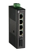 IES-0510 5-Port Fast Ethernet Industrial Switch, DIN-Rail, 1 x SC Multi-Mode Fiber, -20?øC to 70?øC