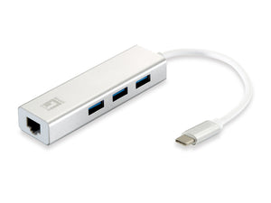USB-0504 Gigabit USB-C Network Adapter, USB 3.0 Hub x 3