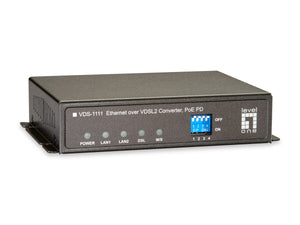VDS-1111 Ethernet over VDSL2 Converter, PoE PD